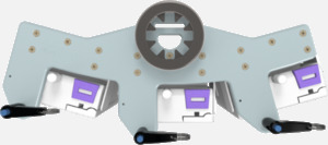 Hillaero SIGMA SPECTRUM FAA certified mountable bracket for Air Ambulance Airmed Helicopter or Fixed Wing Aircraft WITH UNITS TOP